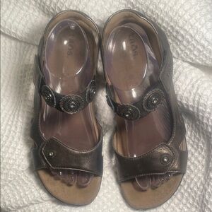 TAOS comfort black metallic Women's Sandals